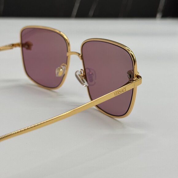 NEW VERSACE VE2282 1002/AK WOMEN SUNGLASSES GOLD/PINK VE2282 1002AK EYEWEAR main image 5